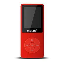 2016 Nuevo reproductor MP3 ultrafino con pantalla de 1,8 pulgadas puede reproducir 80 H, 100% Original RUIZU X02 Plus con FM, E-Book, reloj, datos(China)