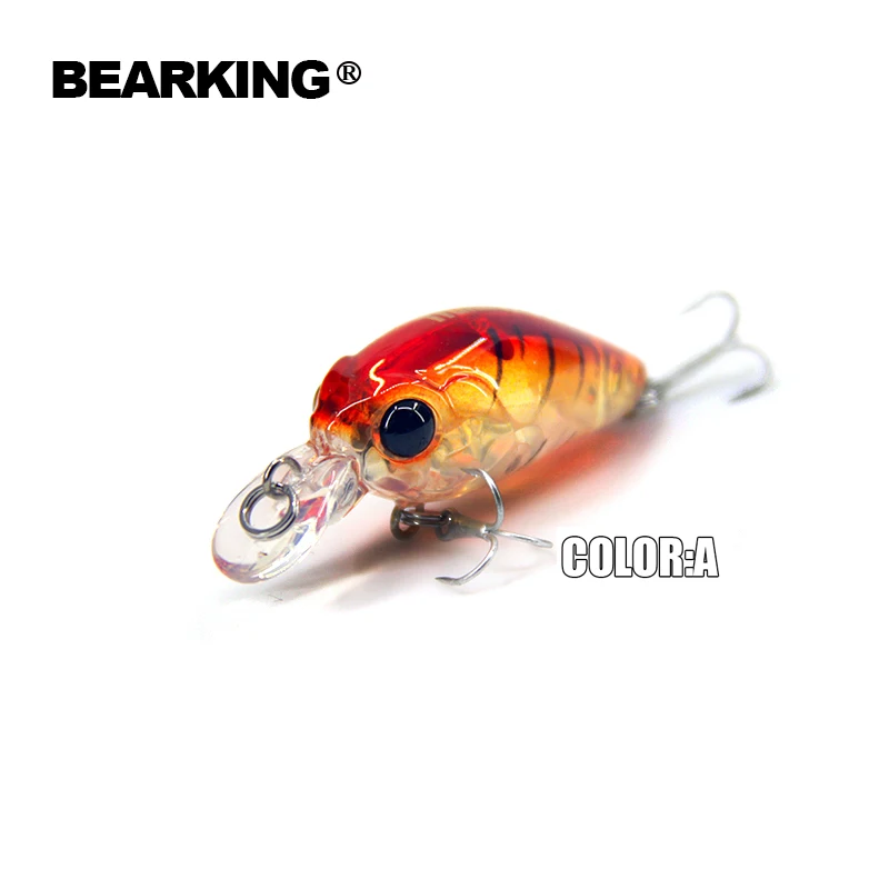 Retail 2015  Hot model: A+ fishing lures, 8colors for choose mini crank  35mm 3.5g bearking suspending dive 1m minnow hard bait