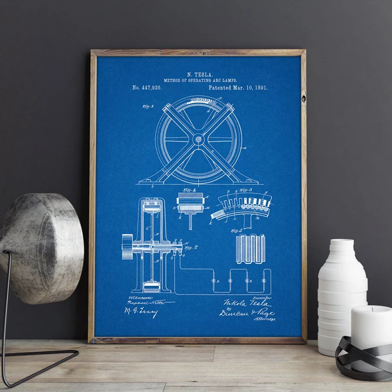 For tesla patent prints