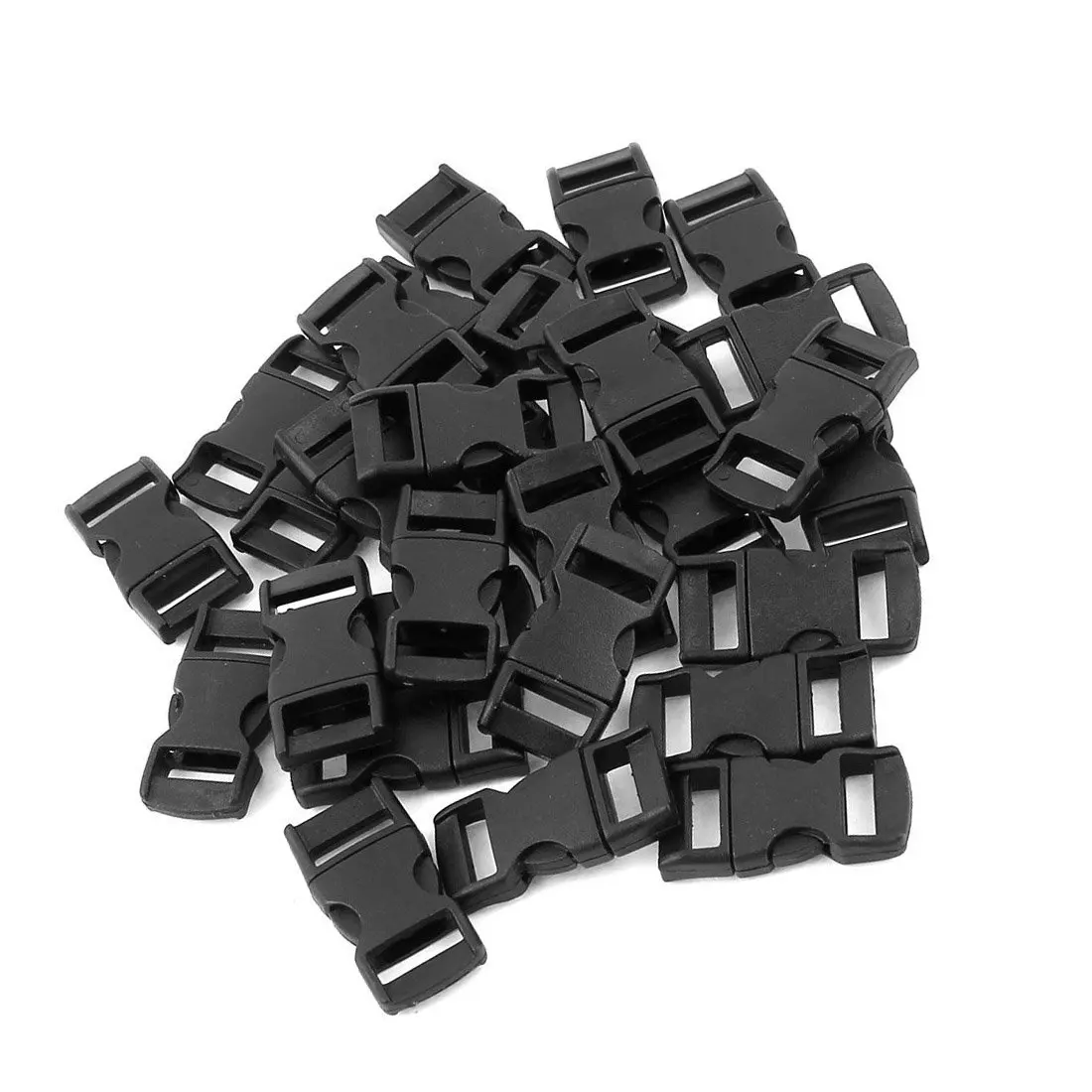 30 шт. пластиковая ткацкая лента с боковой быстроразъемной пряжкой 10 мм черная