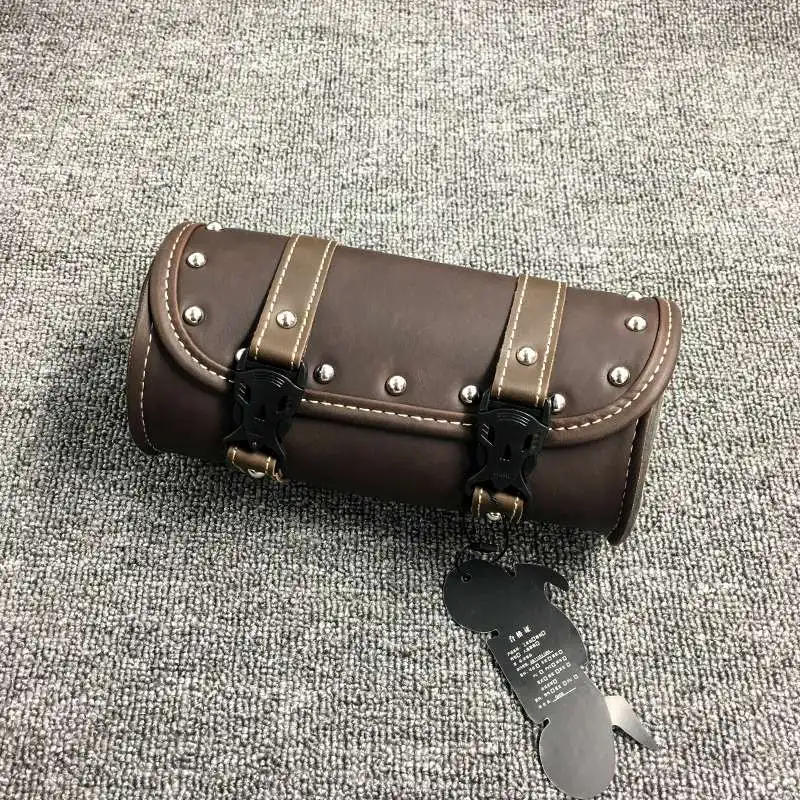Motorcycle Bag Universal Saddlebags Leather Motorbike Side Tool Tail Bag Luggage Bags for Harley KTM cafe racer KAWASAKI Z900 (3)
