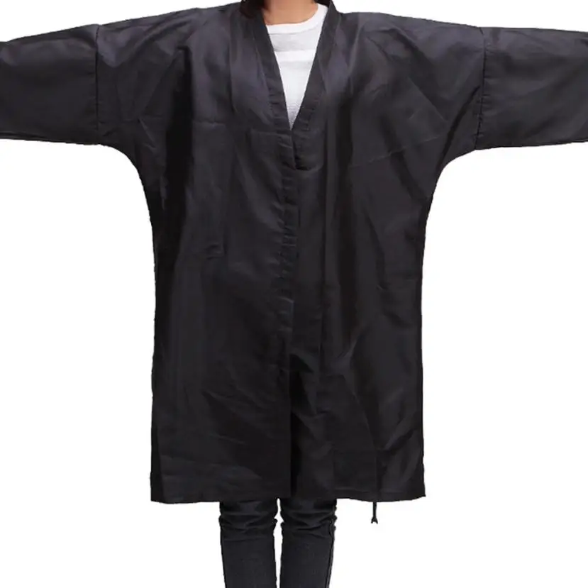 

Black Hair cutting cape Waterproof Kimono Cloth Salon Barber Gown Cape Hairdresser 2U0516