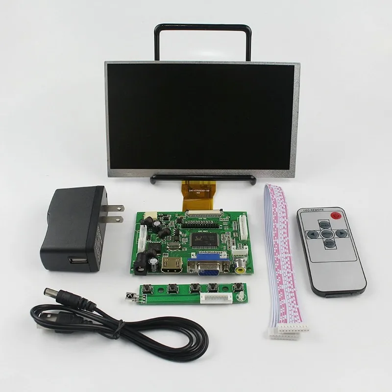 Модуль ЖК-дисплея 7 дюймов ЖК-экран для Raspberry Pi 3 Model B+ с держателем дистанционного управления 800*480 также для Banana Pi Orange Pi