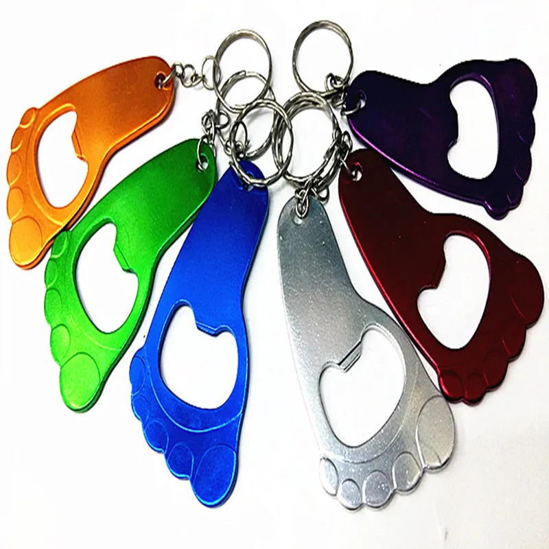 1Pcs Cute Footprint Shape Bottle Opener Aluminum Alloy Beer Bottle