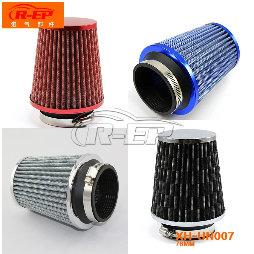 

Suitable for Most Cars 76mm Automobiles Filters with High Flow Round Conical Cones Closed Top Cool Air Filter Filter Cleaner