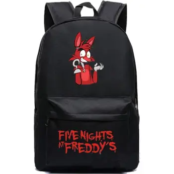 

Five Nights At Freddy's Backpack FNAF Foxy Canvas Student School Shoulder Bag