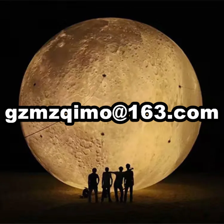 

giant helium Inflatable Moon Ball for Mall hanging inflatable planet balloon for party decoration/exhibition/events