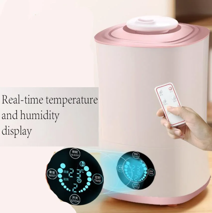 

Remote Control big capacity Essential Oil Diffuser 4L Ultrasonic Aroma Cool Mist Humidifier with Nano Constant temperature