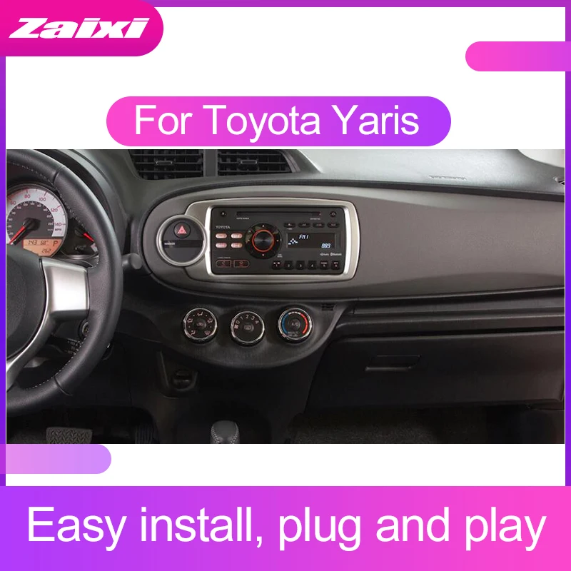 Clearance ZaiXi Android Car Multimedia player 2 Din WIFI GPS Navigation Autoradio For Toyota Yaris 2012 2013 GPS Radio BT WIFI 5