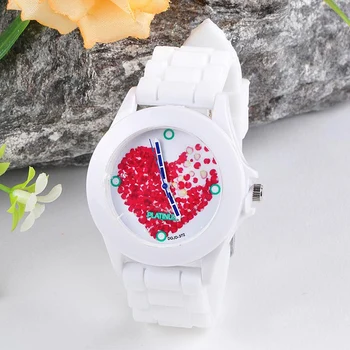 

Best Deal Clock Geneva Jelly Gel Watches Women Fashion Flower Printed Quartz Watch Silicone Lady Dress Wrist Watch Reloj #Zer