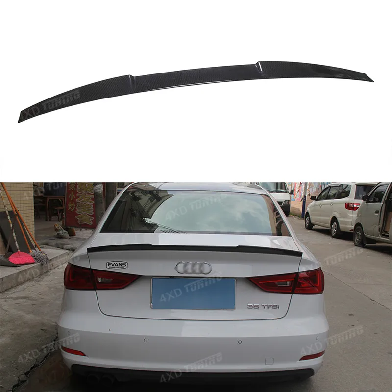 For Audi A3 Carbon Spoiler A3 Carbon Fiber Rear Spoiler Trunk Wing