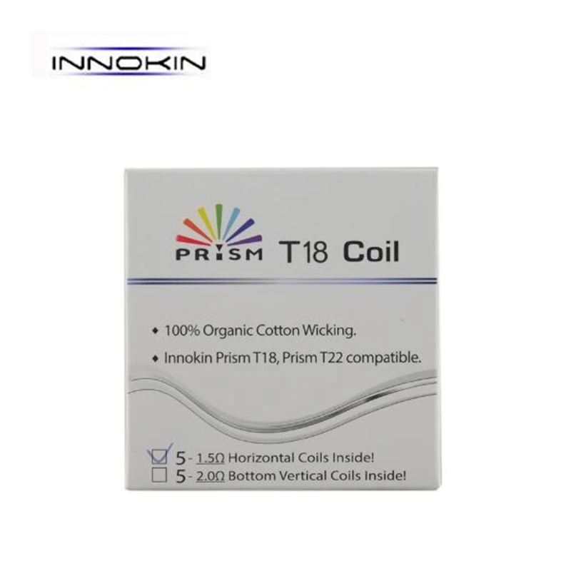 5 шт. 100% оригинальные катушки Innokin Endura T18 Ом Prism сменные головки для endura T22 Tank|endura t18