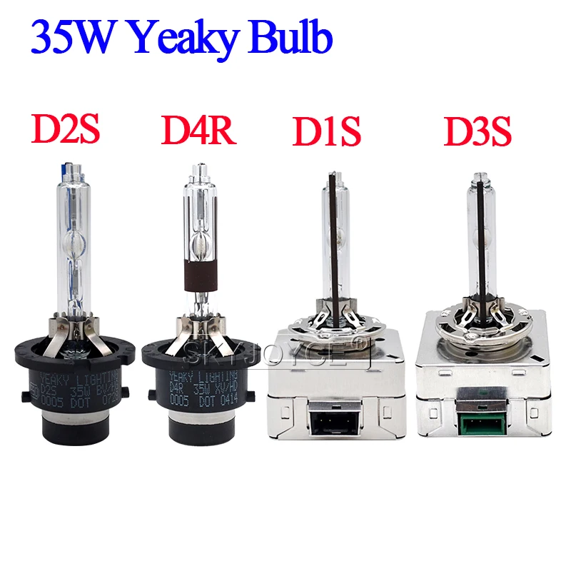 Fast Bright 35W Yeaky D1S D2S Xenon HID Bulb 4500K D1S D2S 5500K Yeaky HID Xenon Bulb D3S D4S 6500K D2R D4R Car Light Bulb Lamp (14)