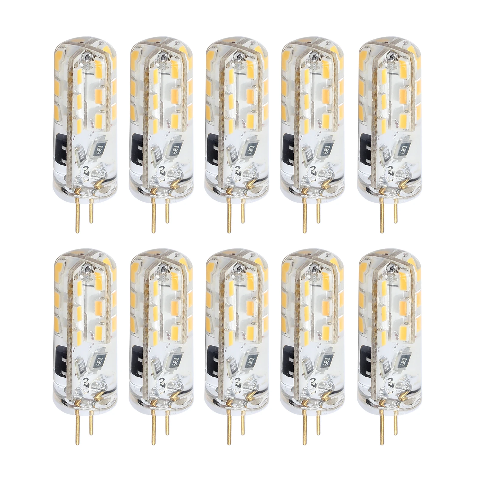 AUTOUTLET 10 шт. G4 Ampoule Lampe Spot 3014 SMD 24 светодиода 20 Вт галогенная лампа эквивалент 12V 1 5 W