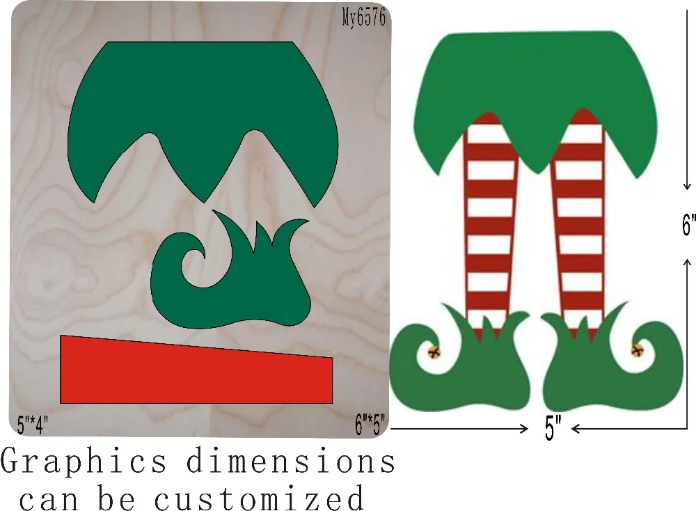 

Christmas elves die cut accessories wooden die Regola Acciaio Die Misura , MY