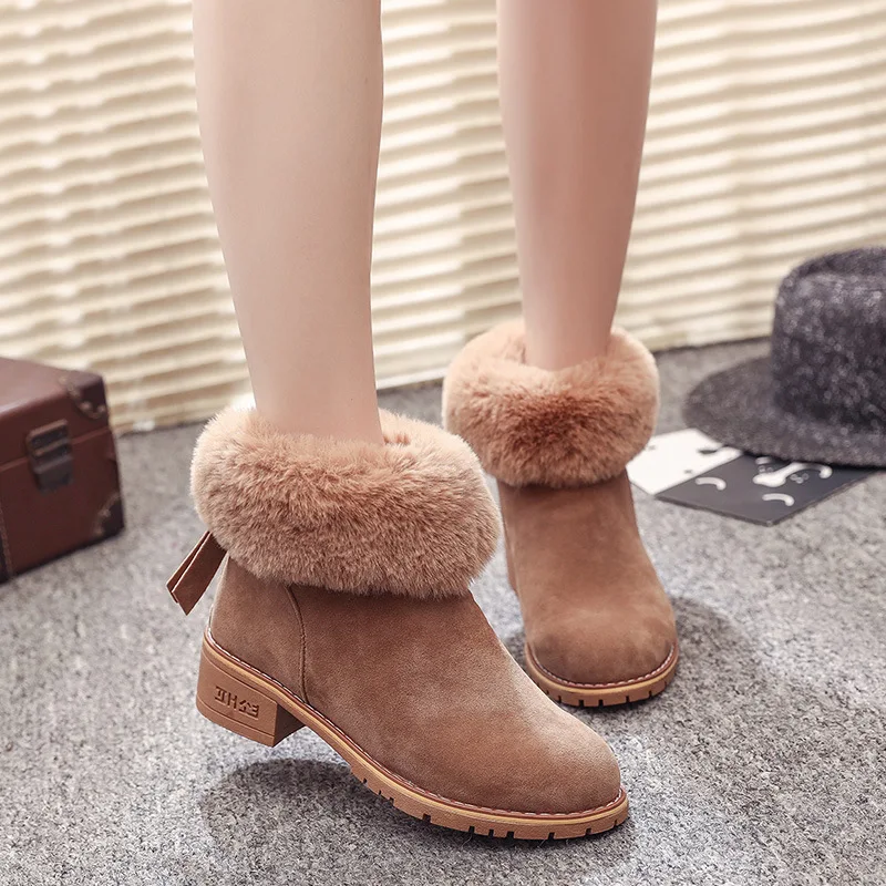 

2018 High-quality winter new snow boots fur wool winter warm shoes with models tgu89