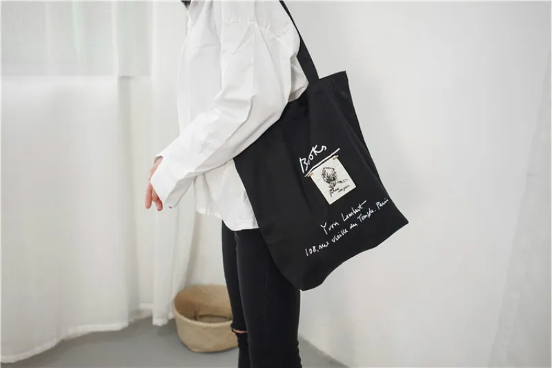 Женская Холщовая Сумка для покупок с буквами Эко многоразовые сумки через плечо дорожные пляжные сумки