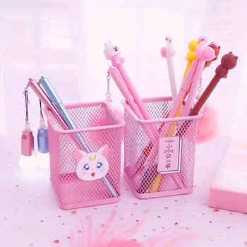 

8.5*9.8cm Creative Pen Holder Case for Students Cartoon Lion Desktop Storage Box Office Organizer Home Storage & Organization