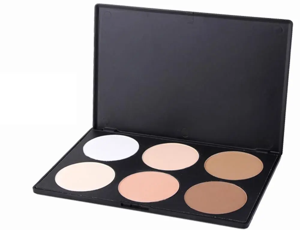 New Professional 6 Colors Grooming Powder Concealer Oil control