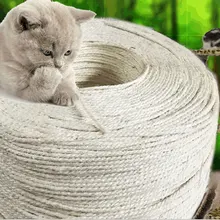 1M 3M 5M 10M Sisal Rope for Cats Scratching Toys Cat Sharpen Claw Making Desk Legs Binding