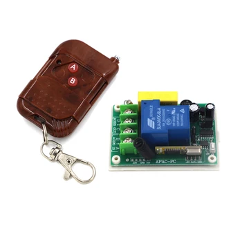 

AC 220v 30A 1CH 315MHz / 433MHZ wireless Remote Control Switch 1 Transmitter+1 Receiver Inter-lock free shipping 4378