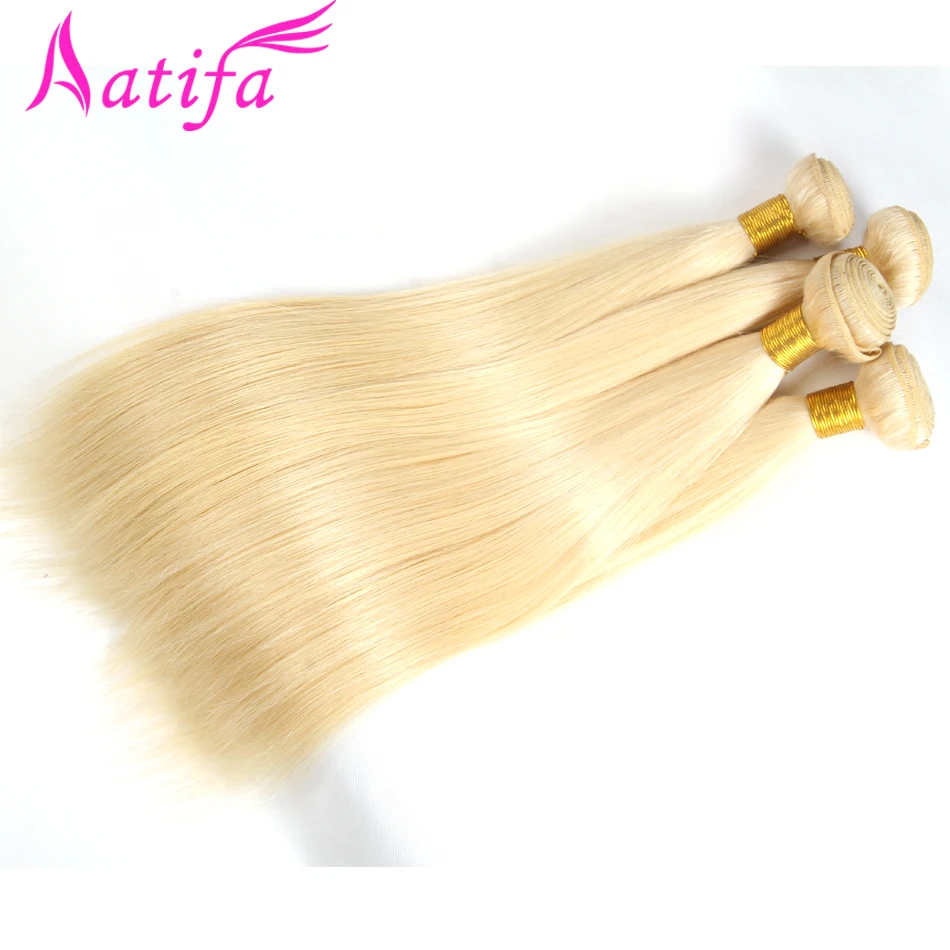 #613 Brazilian Straight Hair Bundles Human Hair Weave Bundles 3pcs Blonde Color 10-28 inch Aatifa Remy Hair Extension #613 Brazilian Straight Hair Bundles Human Hair Weave Bundles 3pcs Blonde Color 10-28 inch Aatifa Remy Hair Extension