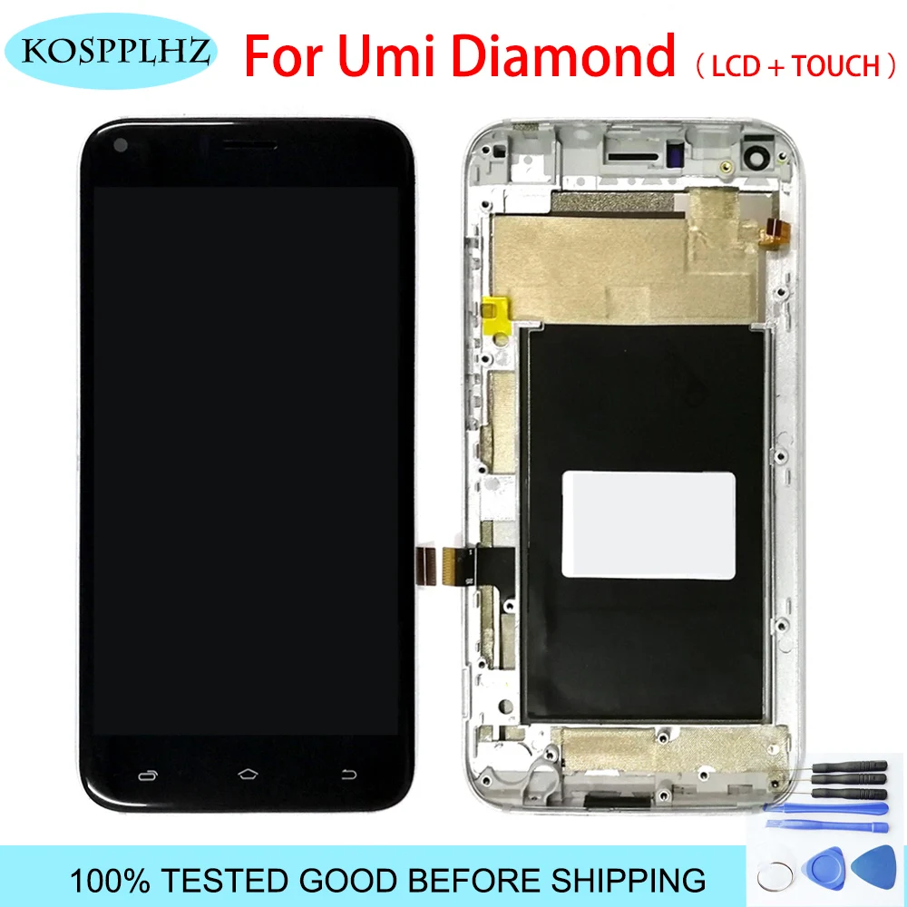 ЖК дисплей и сенсорный экран для Umi Diamond с дигитайзером в сборе рамкой