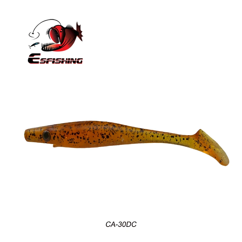 ESFISHING Горячие приманки Новые свиньи shad 10 см 6 г 6 шт. Джеркбейт рыболовный приманки морские большие приманки мягкие приманки, рыбалка форель Щука окунь бас - Цвет: CA30DC