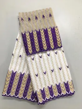 

white Bazin riche fabric brode high quality African Bazin riche fabric for women party dress 5 yards Bazin +2 yards net lace