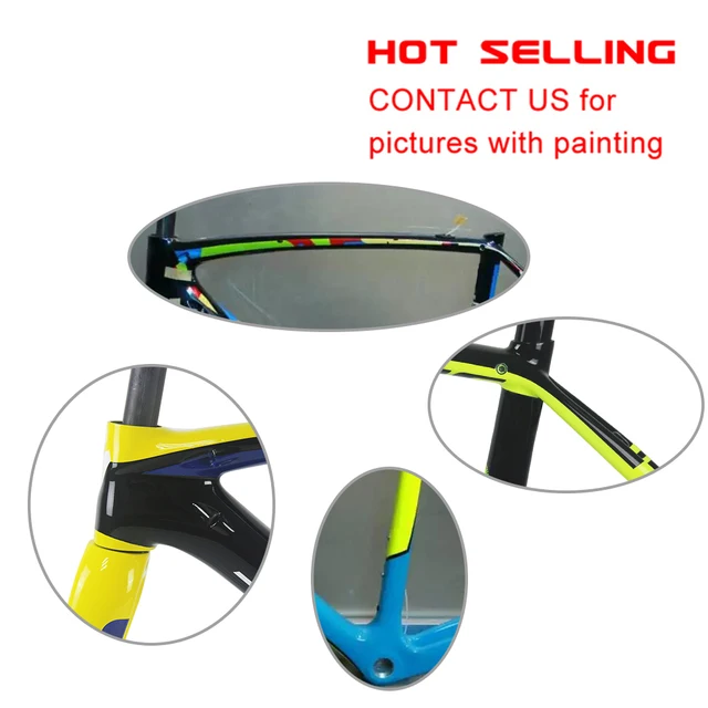 Cheap T1000 700C Ud Road Bike Full Carbon Fibre Bicycle Frame Fork+Seatpost+Clamp+Headset Parts