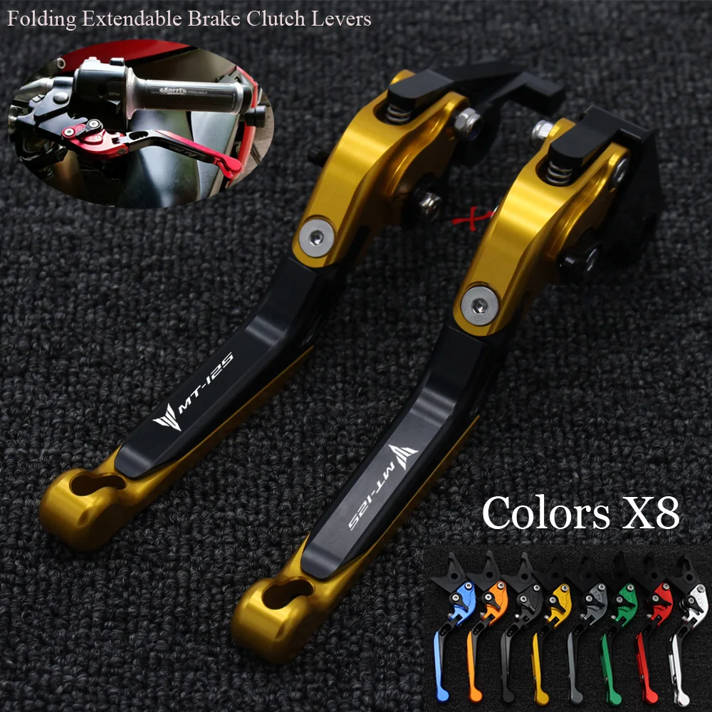 

For YAMAHA MT125 MT 125 MT-125 2014 2015-2016 2017Motorcycle Accessories Folding Extendable Adjustable Brakes Clutch Levers