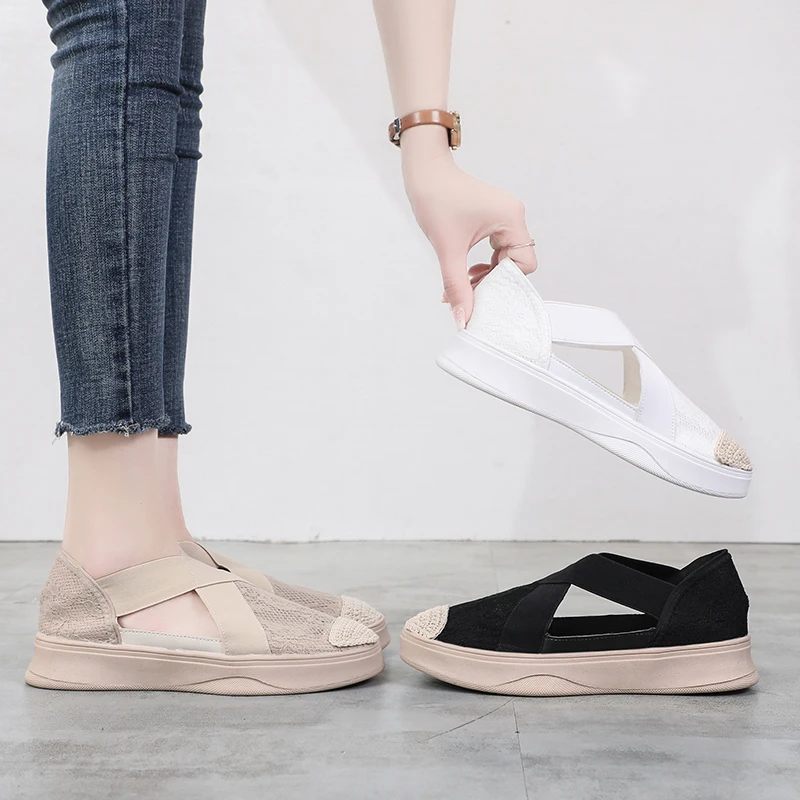 

Women Sneakers New 2019 Spring Fashion Mesh Breathable Flats Shoes Ladies Trainers Chaussure Femme Women Casual Shoes Soft Flat