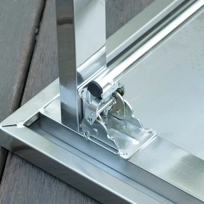 Folding Stainless Steel Table Workbench Training Table Conference Dining Table
