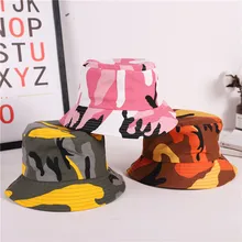 Летняя винтажная камуфляжная женская панама Мужская Уличная Рыбацкая шляпа пара дорожная Кепка пляжные солнцезащитные шляпы повседневные складные шляпы