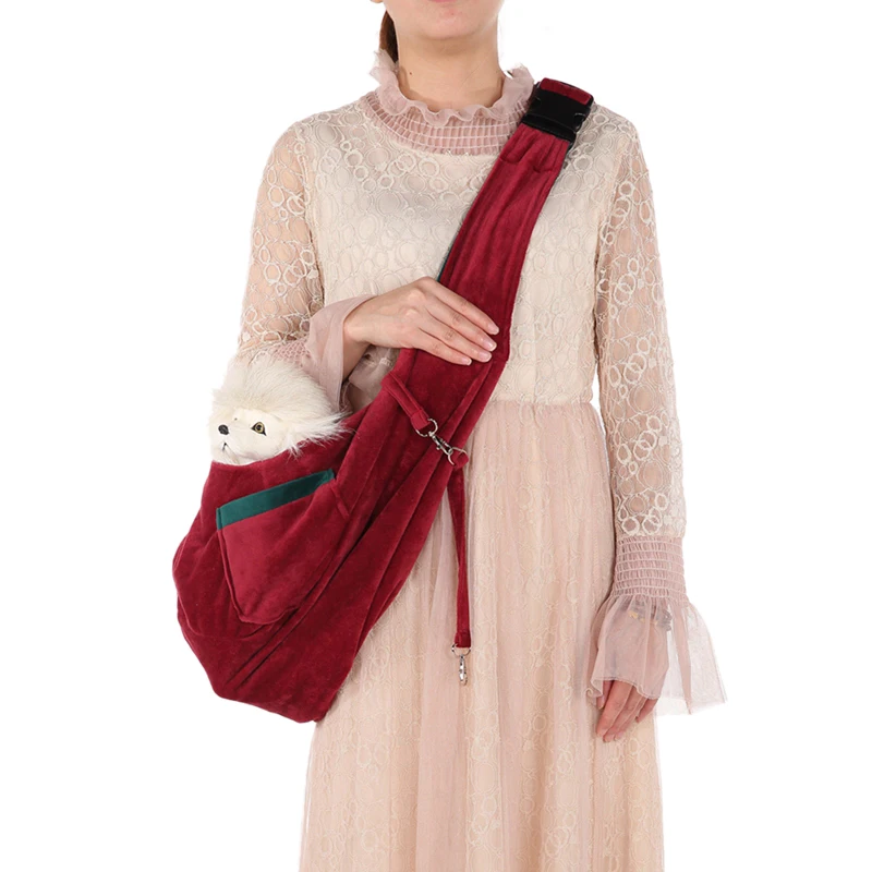 Hands-Free Двусторонняя маленькая сумка для собак кошка Слинг Сумка вместительная сумка для путешествий дышащая двухсторонняя сумка для переноски