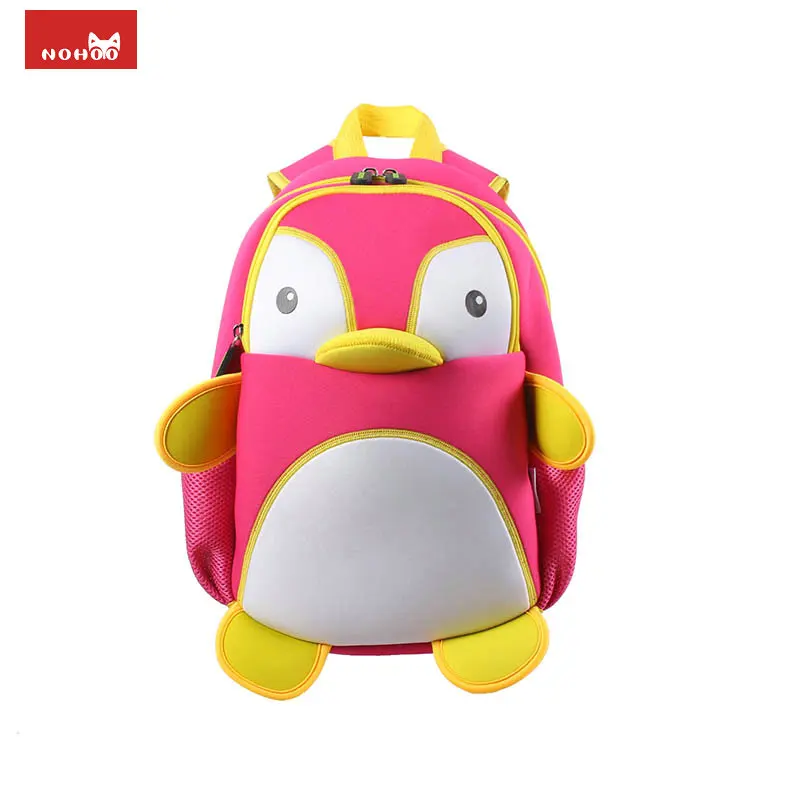 NOHOO 3D Penguin Waterproof School Bags For Girls Boys Animals font b Backpack b font font