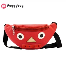 Мультяшный робот, Детская нейлоновая нагрудная сумка, милый пояс, сумка на плечо, милый Принт, на плечо, для мальчиков и девочек, поясная сумка