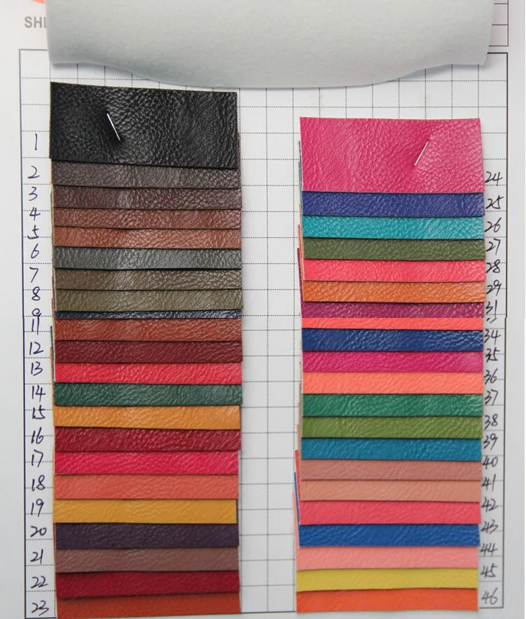 10 yards/lot Thumb grain synthetic pu leather fabric pu leather for