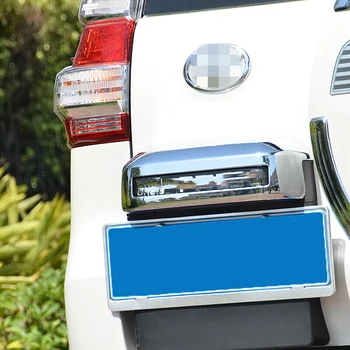 

For Toyota Land Cruiser Prado FJ150 Accessories 2010-2015 ABS Chrome Rear License Holder Cover Trim Exterior Car Styling 1pcs