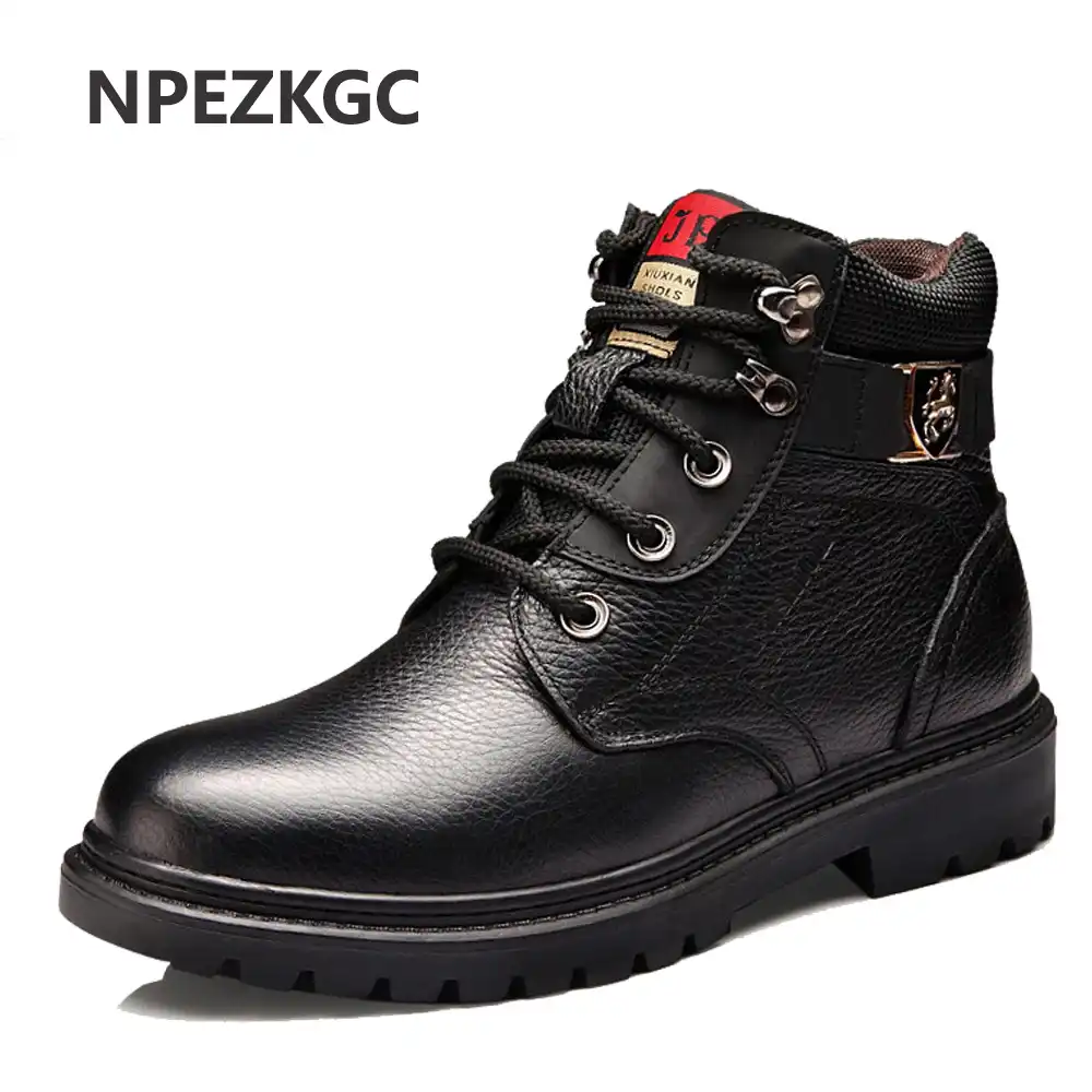 NPEZKGC Brand Super <b>Warm</b> Men's <b>Winter Leather</b> Men ...