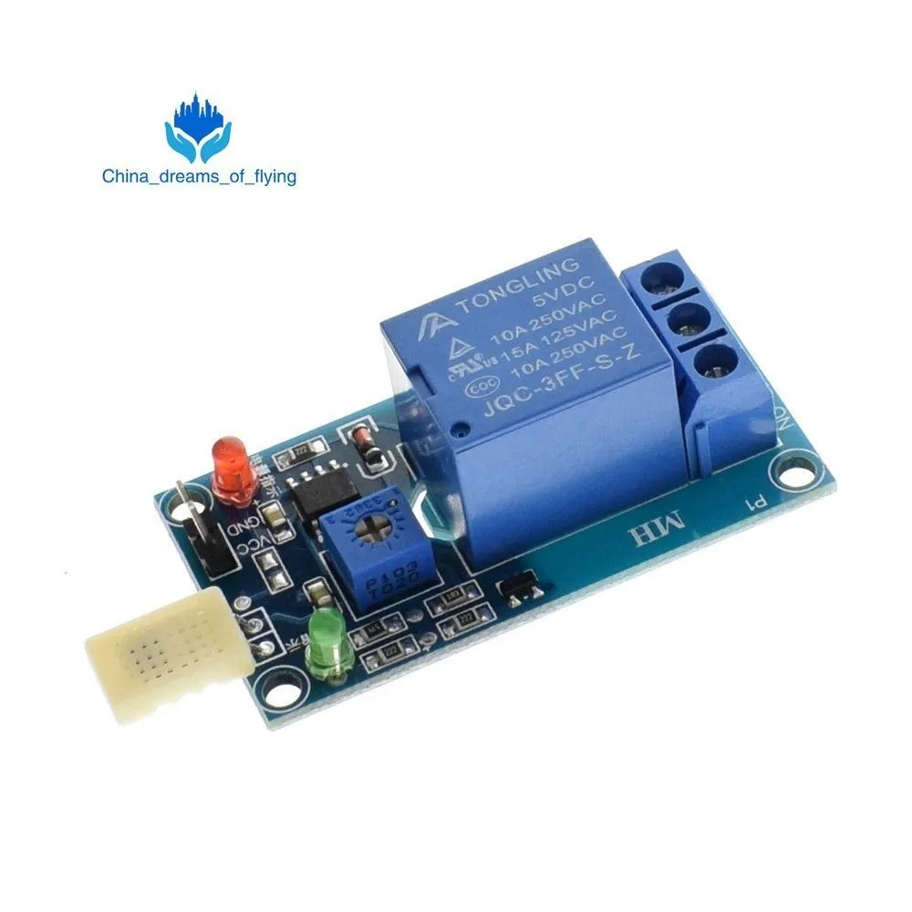 HR202 DC 5V 1 Channal 1CH переключатель датчика влажности релейный модуль плата управления