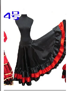 Новинка, испанская коррида, платье для танца живота, юбка, красные платья для фламенко, длинные юбки для фламенко для девочек - Цвет: Style 4