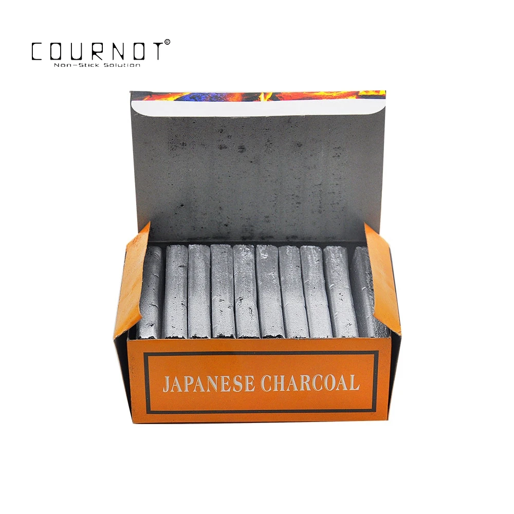 COURNOT японский Charcaol Быстрый светильник для сжигания кальяна Charcoals Coal Touch Silver Chicha Narguile натуральный уголь для труб