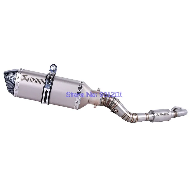 Motorcycle Slip On for Yamaha NVX 155 125 AEROX155 NVX155 Full Exhaust System Akrapovic Connect Link Pipe Hearder with Muffler | Автомобили