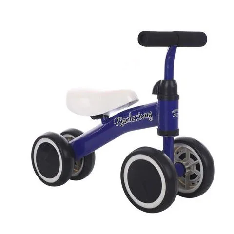 Четыре ходунки для детей на колесиках детский двухколесный велосипед Скутер Езда на мотоцикле автомобили игрушки для детей - Цвет: Синий