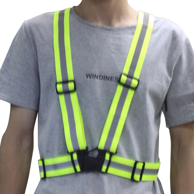 Reflective Safe Security High Visibility Vest Gear Jacket Night Running