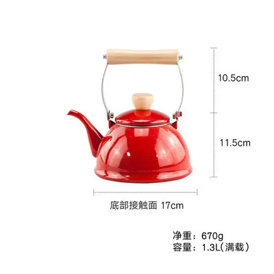 2 л чайники для воды, керамический чайник, эмалированный чайник, может использоваться на электромагнитной печи или на природном газе - Цвет: B