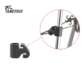 

1pcs AMEYXGS Black TP141 Split Chord Slider Adult Recurve Bow Resting Archery Shooting Exercise