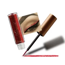 12 цветов, металлическая блестящая подводка для глаз, макияж, блестящая подводка, косметика, водостойкая пигментированная Серебряная блестящая подводка для макияжа, жидкая подводка для глаз