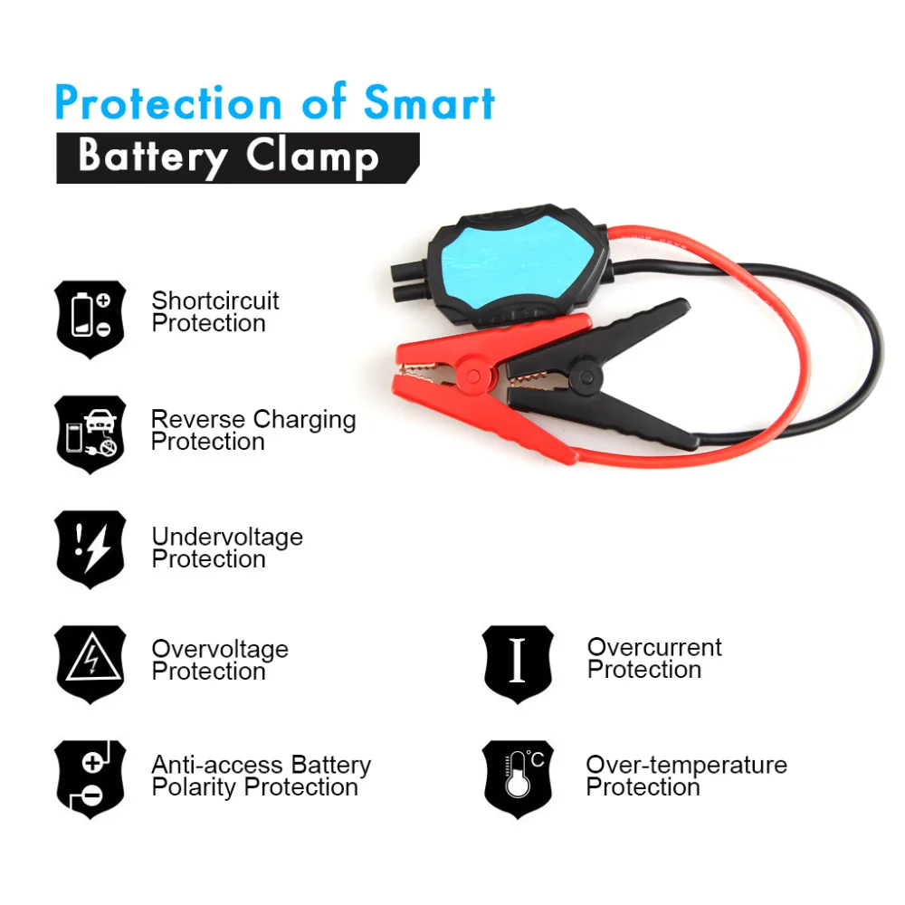 18000mAh 1000A пиковый ток, автомобильный портативный аварийный стартер и зарядное устройство для аккумулятора с скачком свинца 60C скорость разряда